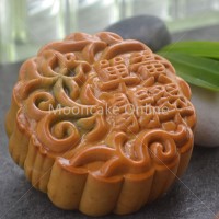 单黄翡翠 Pandan Lotus Paste Mooncake with 1 Yolk