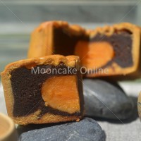 单黄豆沙 Red Bean Paste Mooncake with 1 Yolk