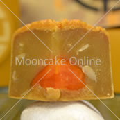 单黄白莲蓉月饼 Baked Moon Cake with White Lotus & Single Yolk