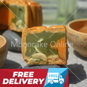 单黄翡翠 Pandan Lotus Paste Mooncake with 1 Yolk 